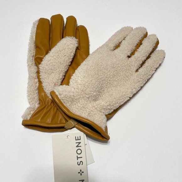 Faux Leather Gloves - Picture 2 of 3